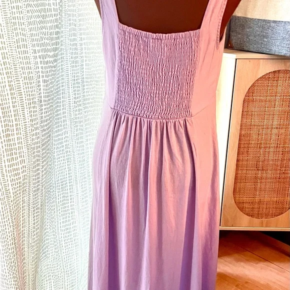 Old Navy Lilac Linen Sweetheart Sundress - Picture 3 of 7